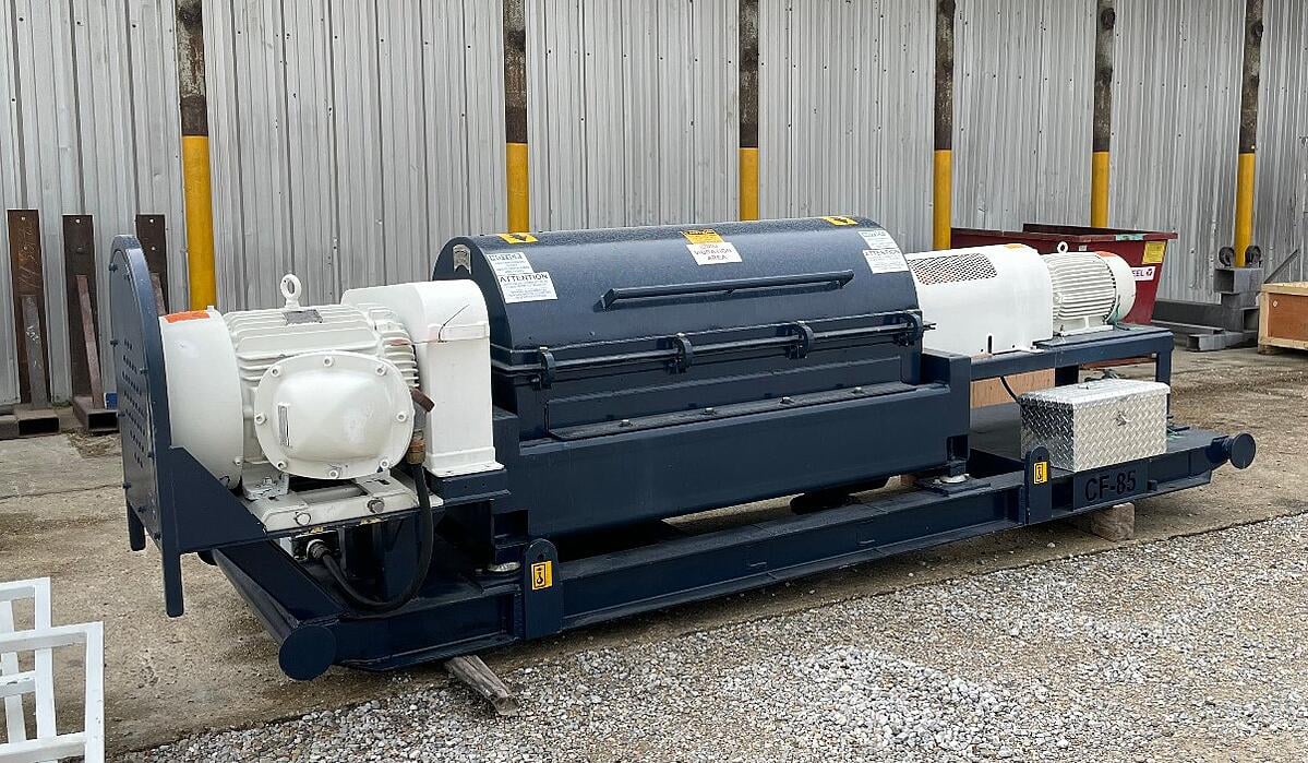 Centrifuge and dewatering equipment performance area